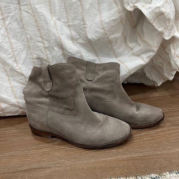 Isabel Marant suede short leather boots SZ 39 - Picture 2 of 3